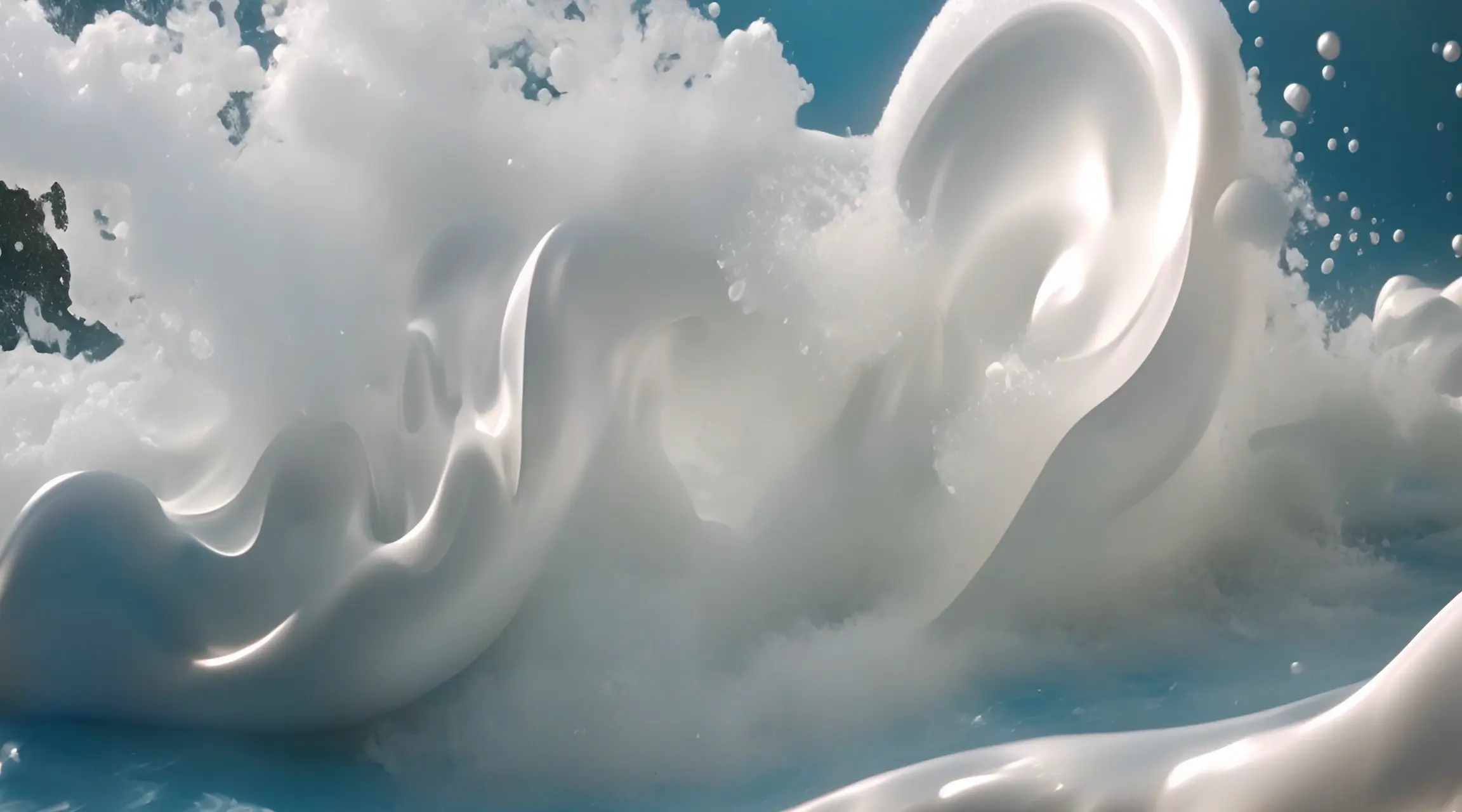Surreal Milk Swirls Stock Video